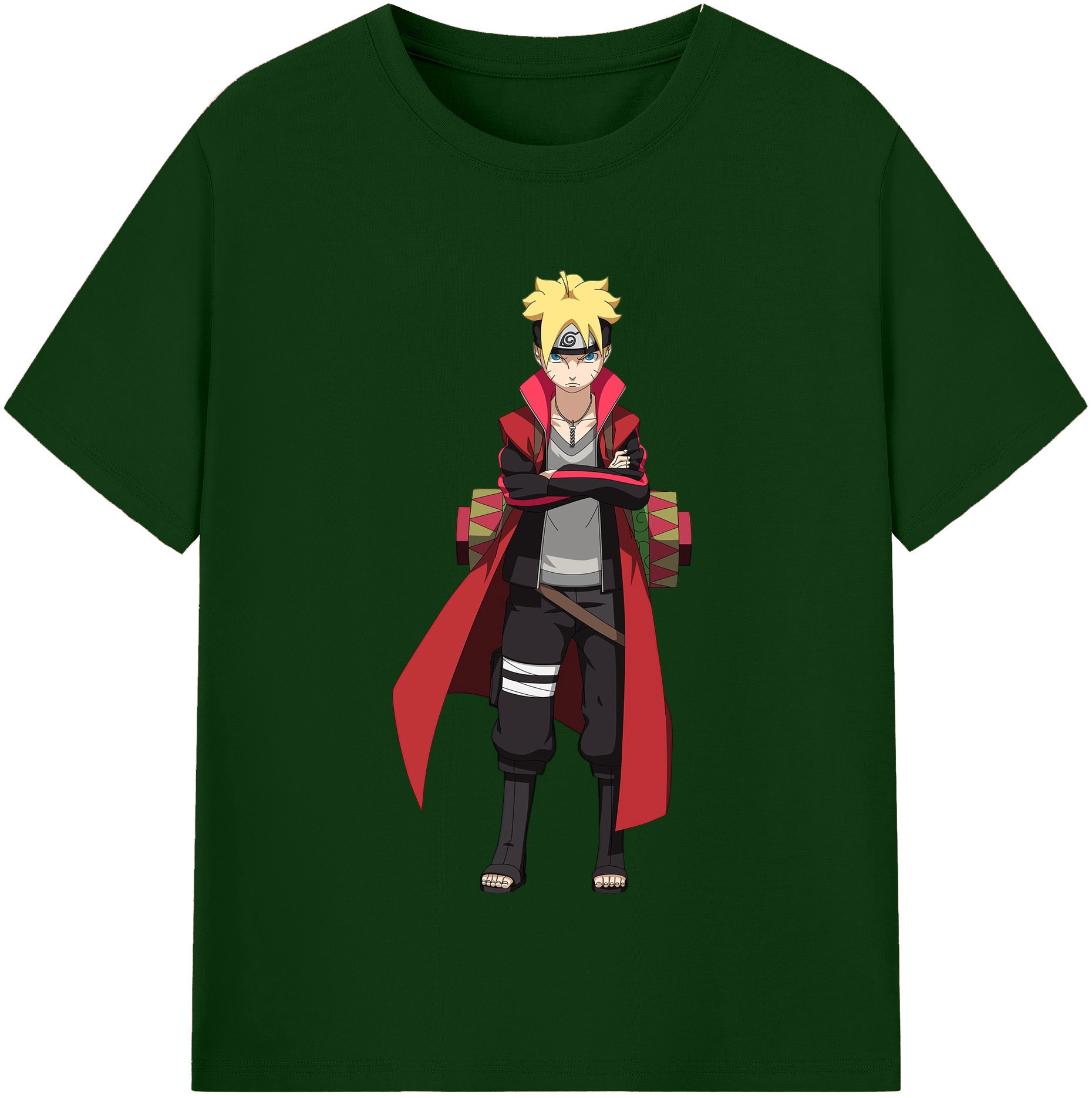 （画像用） NARUTO -ナルト- うずまき ボルト Uzumaki Boruto 綿100％半袖Tシャツ（フロントプリント）